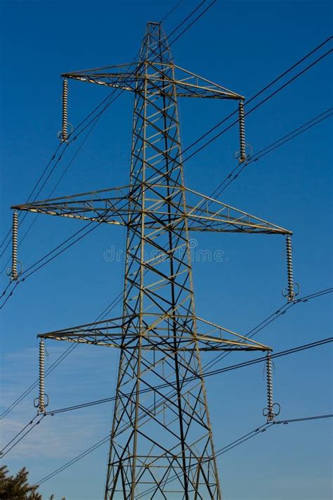 Electric power poles stock photo. Image of structure - 34873494