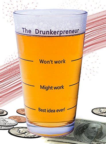 Funny Brainstorming Glass – “the DrunkerPreneur” Beer Mug. Holiday ...