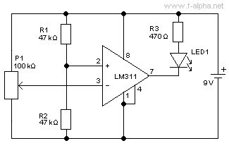 f-alpha.net: Experiment 5 - Voltage Comparator