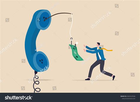 Phone Scam Telephone Call Lying About Stock Vector (Royalty Free ...