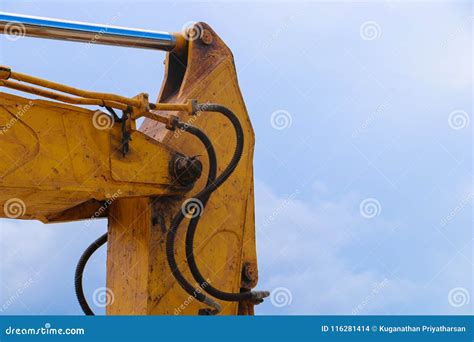 Excavator parts stock photo. Image of small, place, mining - 116281414