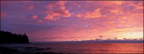 Picture: Colorful Sunrise at Split Rock Lighthouse, Lake Superior ...