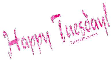 Happy Tuesday Pink Silver Glitter Glitter Graphic, Greeting, Comment ...