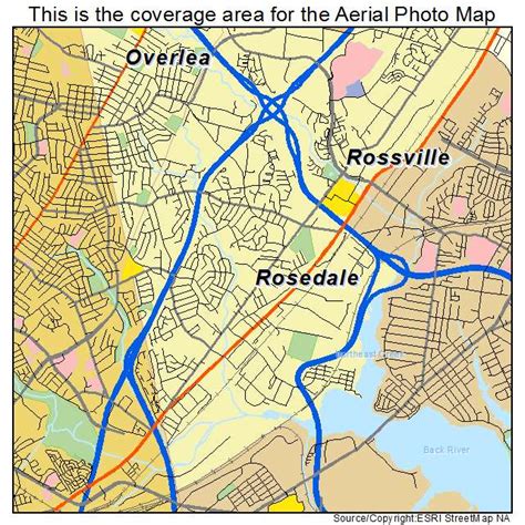 Aerial Photography Map of Rosedale, MD Maryland