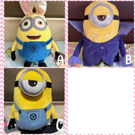 SEGA NEW Despicable Me Minion Bunny/Dracula Plush Toys, Hobbies & Toys, Toys & Games on Carousell