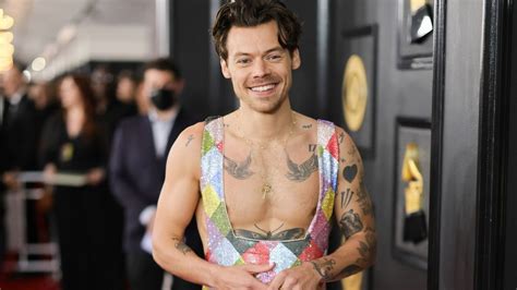 Harry Styles just went topless on the 2023 Grammys red carpet in Gucci | HELLO!