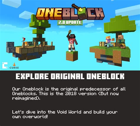 Install OneBlock Original [ 2.0 Update! ] Minecraft Mods & Modpacks - CurseForge