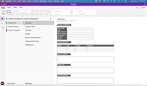 OneNote Template for Project Management - The Better Grind