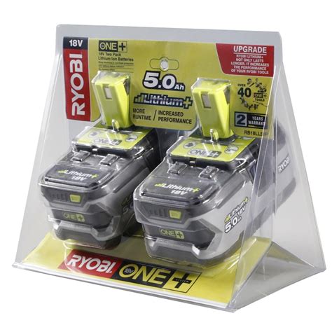 Ryobi 18V ONE+ 5.0Ah Twin Battery Pack | Bunnings Warehouse