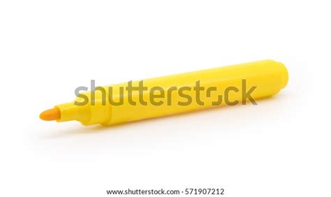 Yellow Marker Pen On Isolated Background Stock Photo 571907212 | Shutterstock