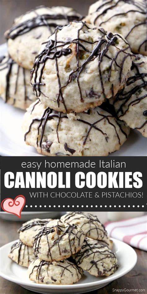 Irresistible Cannoli Cookies with Pistachios and Chocolate