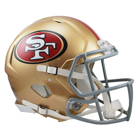 San Francisco 49ers Riddell Full Size Authentic Speed Helmet