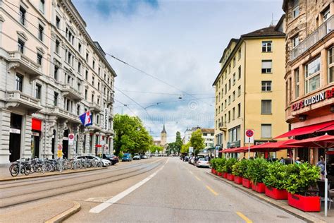 Street View In Zurich, Switzerland. Zurich Is The Largest City ...