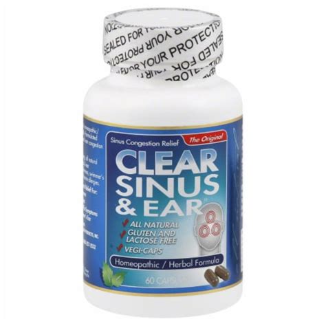 Clear Sinus & Ear Original Sinus Congestion Relief Capsules, 60 ct - Smith’s Food and Drug