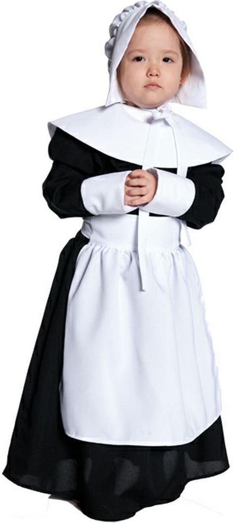 Pilgrim Girl Kids Costume - Girls Pilgrim Costumes | Thanksgiving costumes, Pilgrim costume ...