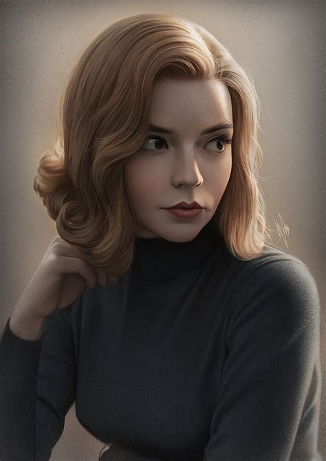 Image Pinterest, The Queen's Gambit, Anya Taylor Joy, Unique Canvas, Harmon, Drawing People ...