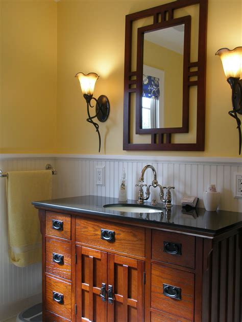 Craftsman Style Bathroom Mirror – Rispa