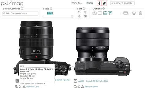 Camera & Lens Size Comparison Tool - PXLMAG.com