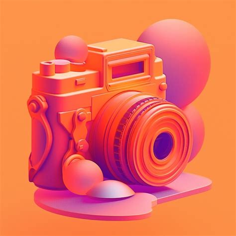 Premium Photo | Illustration of a digital camera