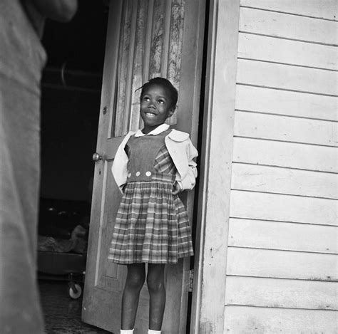 Ruby Bridges, the first African-American to attend a white elementary school in the deep South, 1960