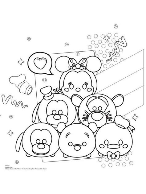 Tsum Printable Disney Coloring Pages Sketch Coloring Page