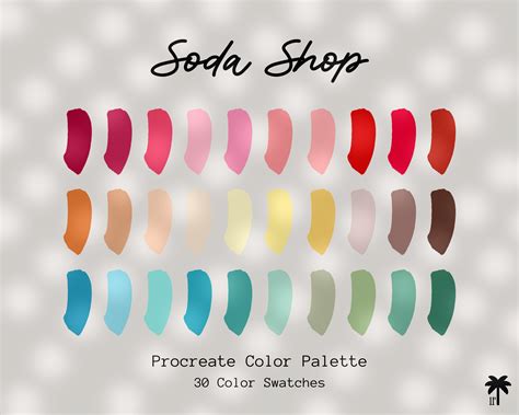 Procreate color palette | Procreate Swatches | Digital Swatches | Drawing color palette ...