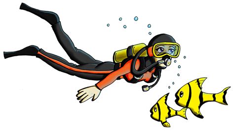 Diver PNG transparent image download, size: 796x446px