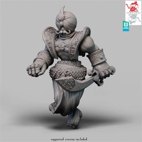 3D Printable Djinn – Air Genie by 2moronic miniatures