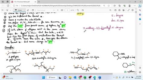 Ch 10 Lecture 1 Alkyne properties and Nomenclature - YouTube