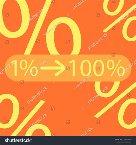 Percentage 1 100 On White Background Stock Vector (Royalty Free ...