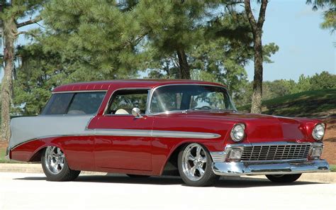 1956 Chevy Nomad HD desktop wallpaper : Widescreen : High Definition : Fullscreen