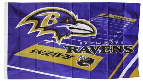 Buy Baltimore Ravens - 3' x 5' NFL Polyester Flag (Field Design) | Flagline