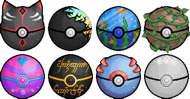 Custom Poke Balls by Heartage on DeviantArt