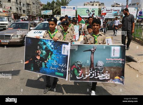 Rafah, Gaza Strip, Palestinian Territory. 2nd Aug, 2018. Palestinian ...