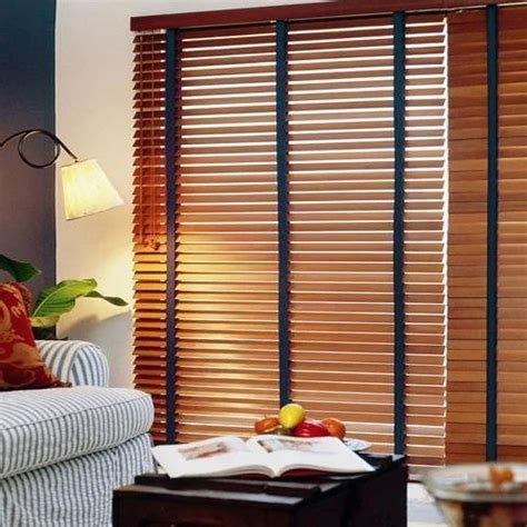 Brown Wooden Horizontal Blinds, Rs 300 /square feet GS Interior Works ...