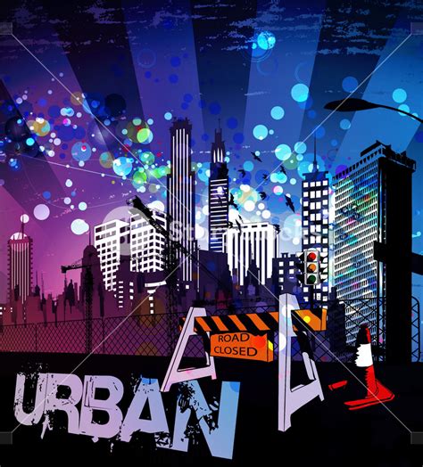 Urban Background Vector Illustration Royalty-Free Stock Image - Storyblocks