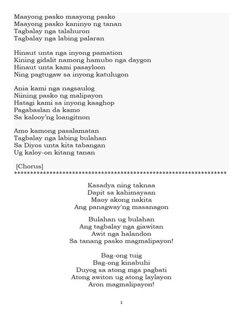 Christmas SOngs Lyrics | PDF