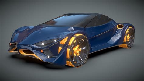 Futuristic Electro concept car - Buy Royalty Free 3D model by kolani3d (@koleos3d) [188f51f ...