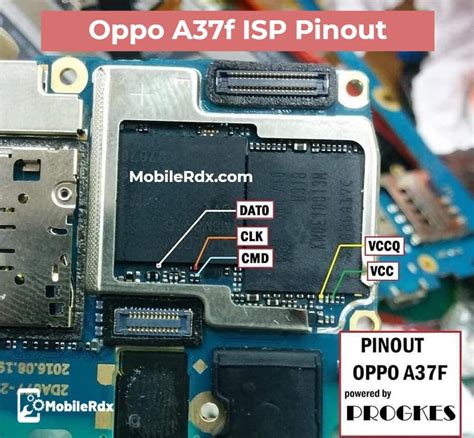 Oppo A37f ISP Pinout For EMMC Programming And Flashing