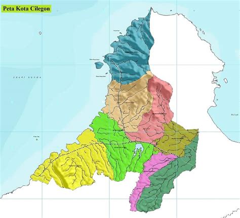 Peta Kota Cilegon, Banten Lengkap Gambar Ukuran Besar