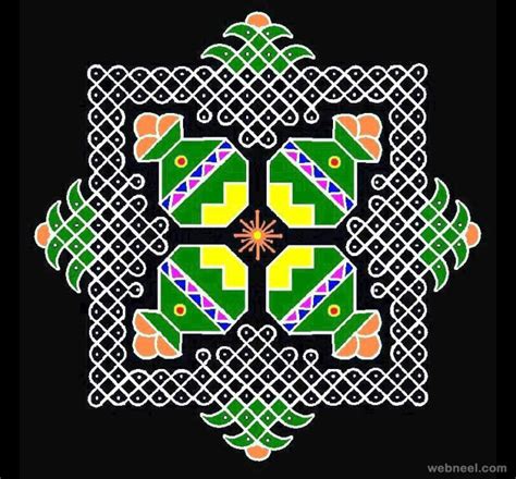 25 Beautiful Pongal Kolam and Pongal Rangoli Designs