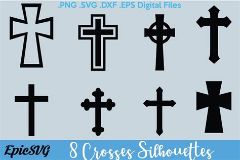 Faith Cross SVG Christianity Cross Religious Symbols EPS Cross Clipart ...