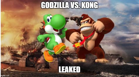 Godzilla Vs Kong Bowser Vs Donkey Kong Meme