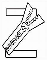 Alphabet Coloring Page  Zipper Download Printable PDF Templateroller sketch template