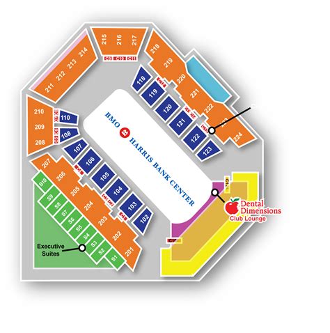 Bmo Harris Bank Center Concert Seating Chart | Elcho Table