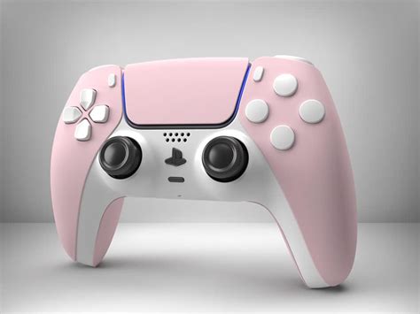 Pink White Soft Touch Limited Edition Custom PS5 Playstation Dualsense ...