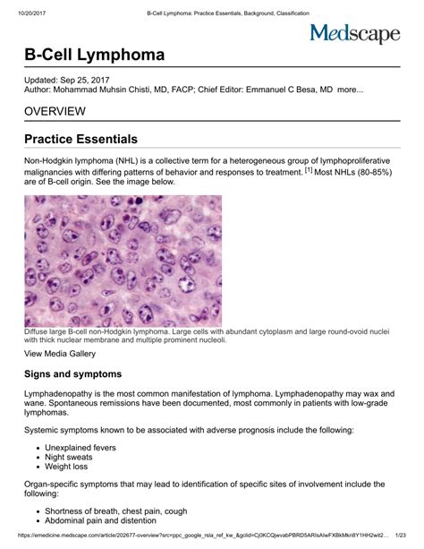 (PDF) B-Cell Lymphoma