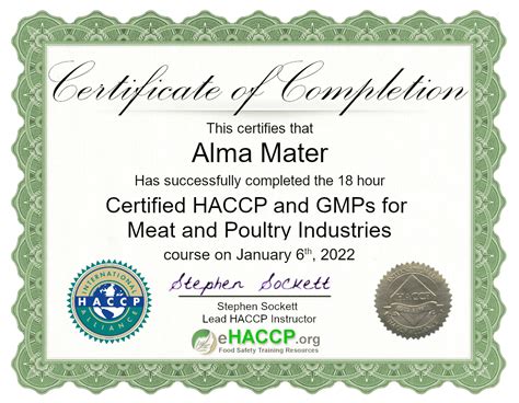 Haccp Certification