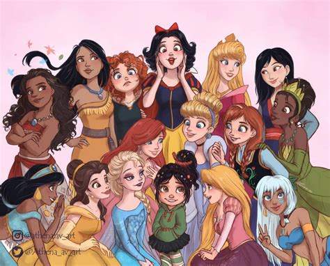 Ralph Breaks The Internet - Princesses by Athena-av on @DeviantArt ...