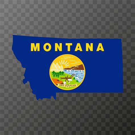 Montana state flag. Vector illustration. 13430980 Vector Art at Vecteezy